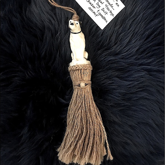 Hand Crafted Other - SOLD Handmade Tassel, Vintage RCA Dog